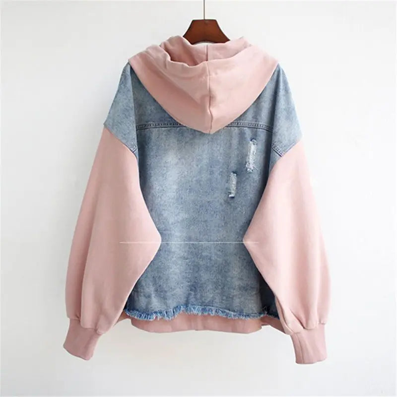 Vivian | Denim Hoodie Jakke