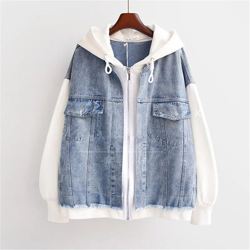 Vivian | Denim Hoodie Jakke