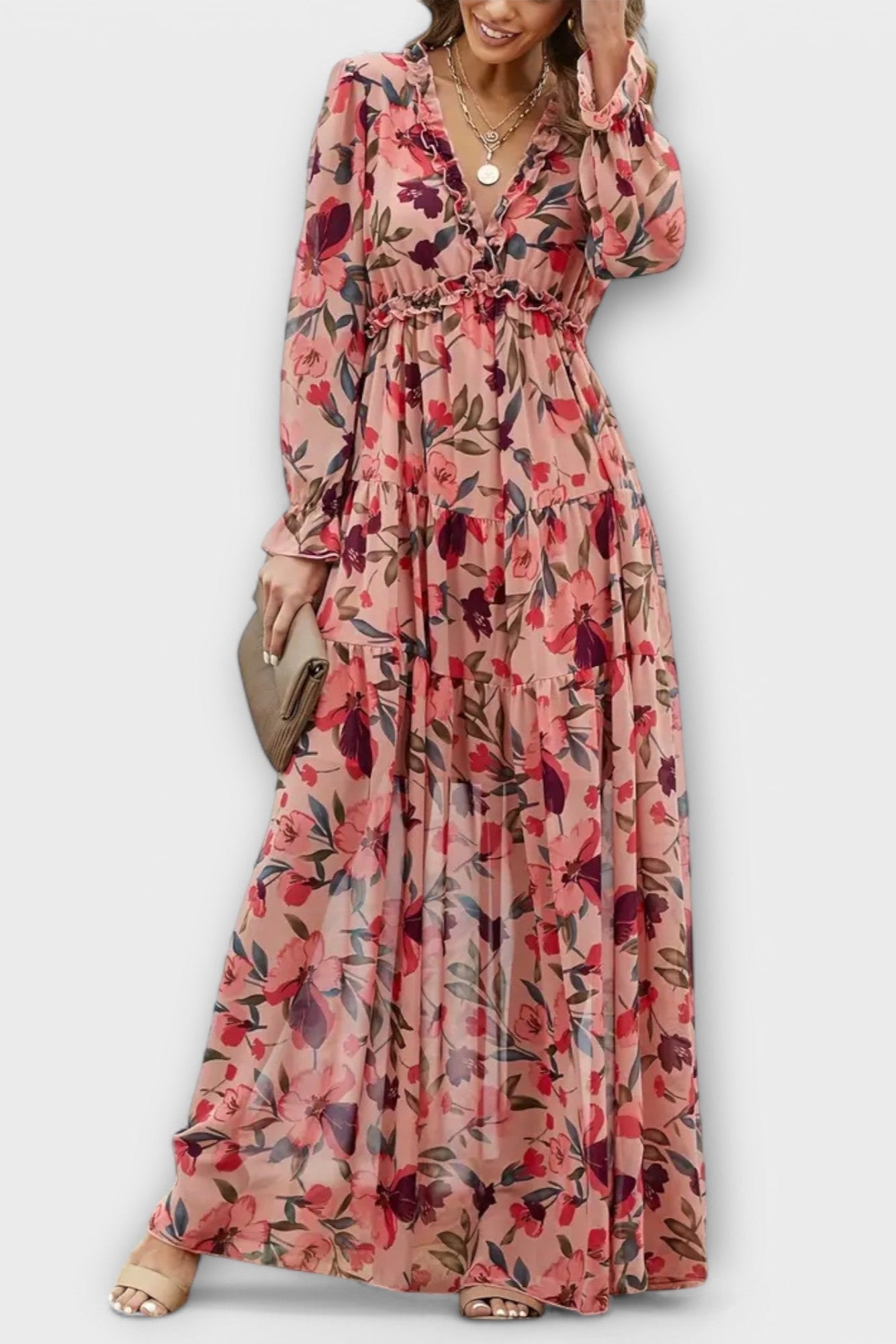 Sofia | Maxi blomsterkjole