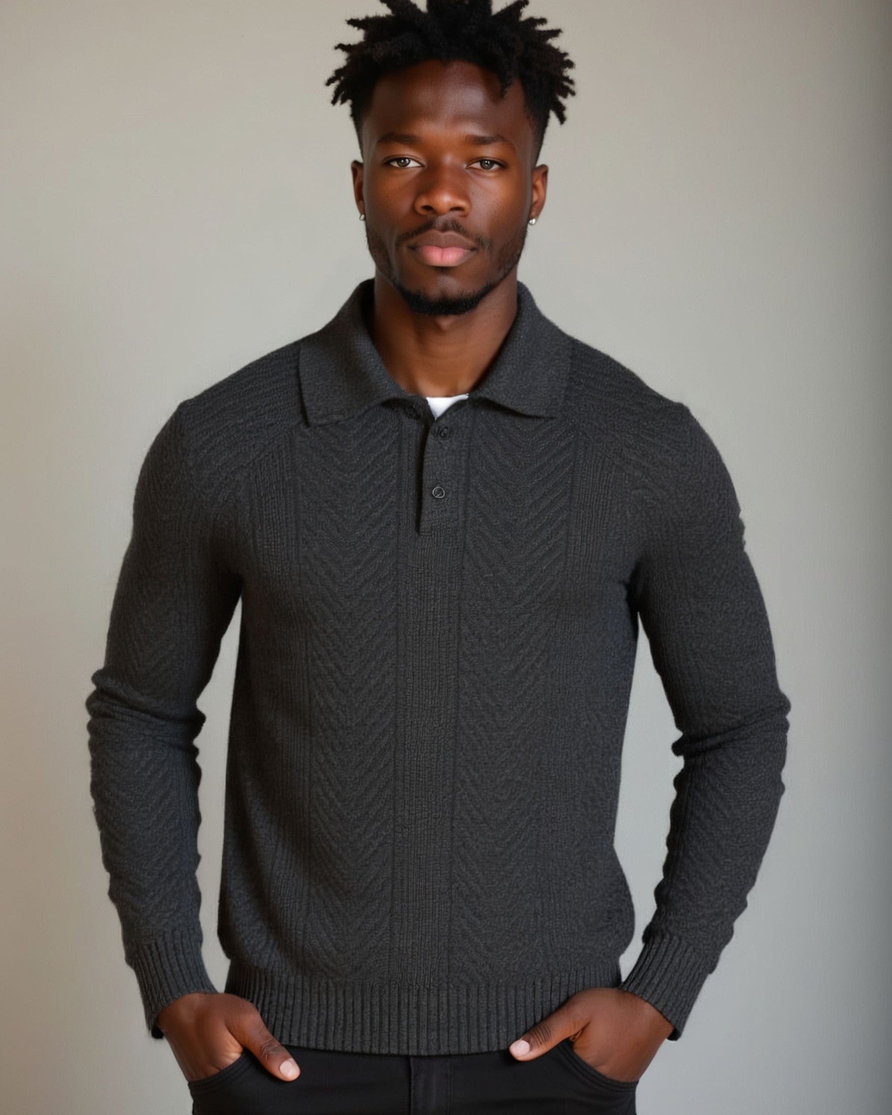 Viggo™ | Pullover i Bomuld med V-hals