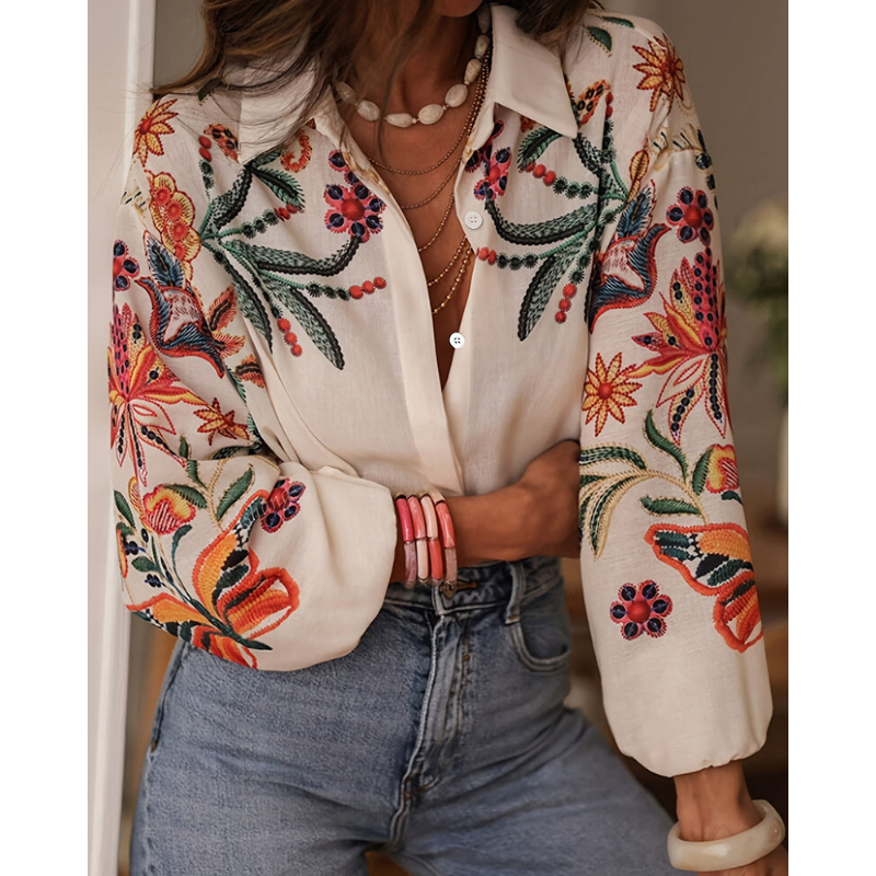 Camicia™ | Blomsterbroderi Bluse