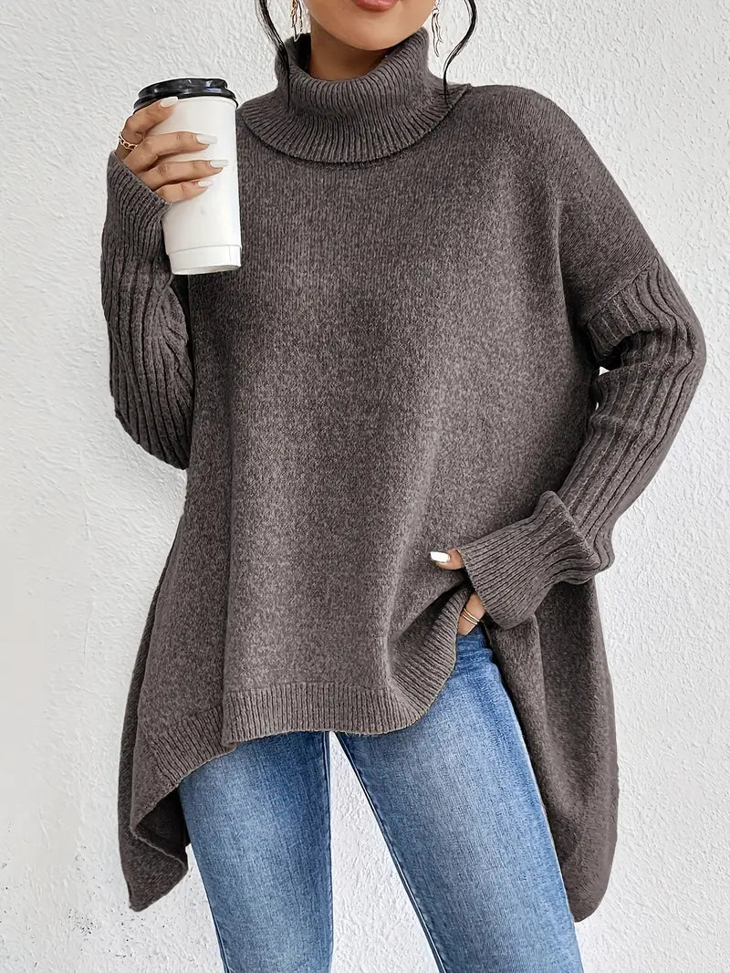 Serenza | Elegant Lang Rullekravesweater