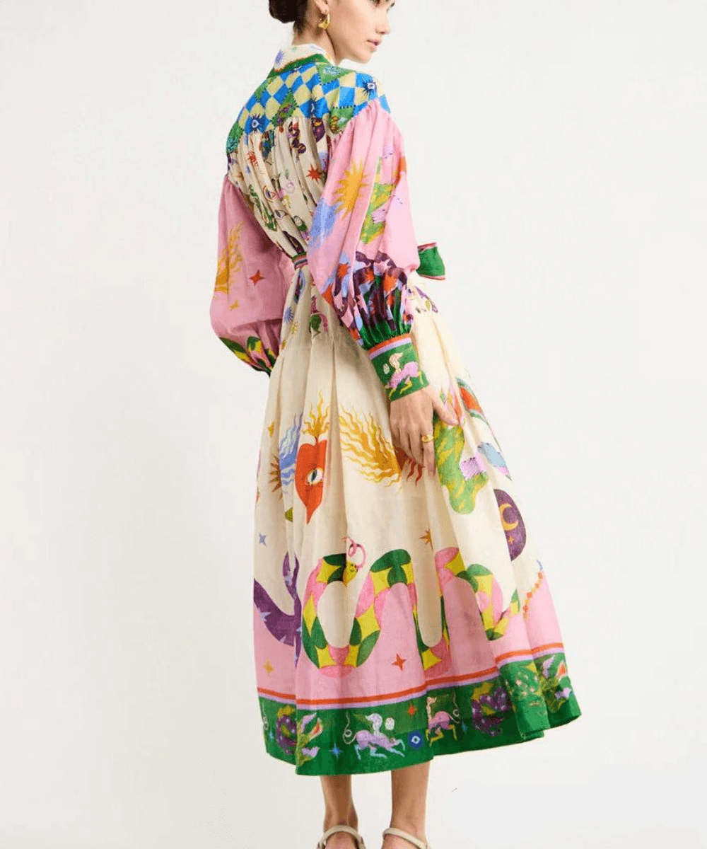 Nora | Elegant Italiensk Maxi Kjole
