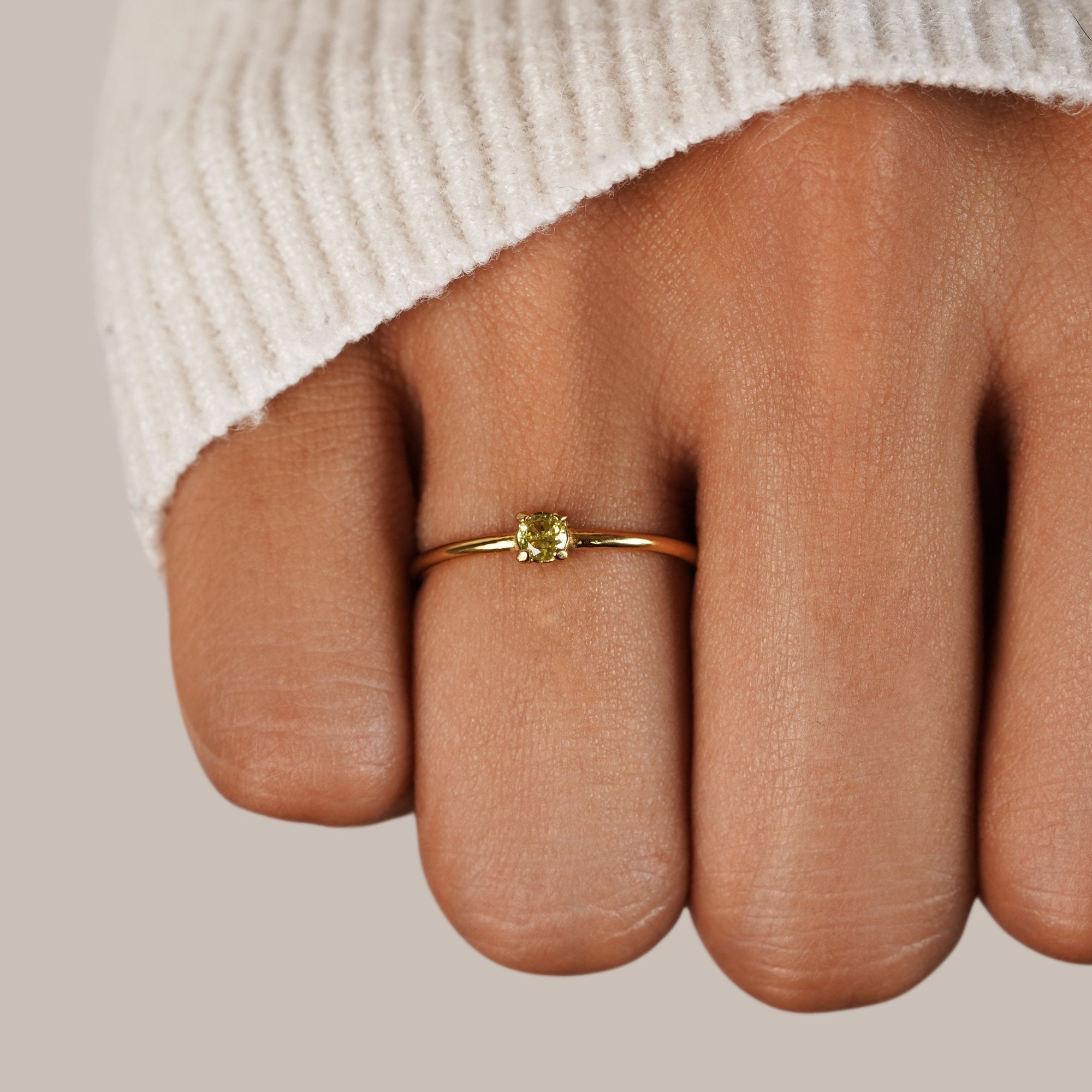 Fødselssten Ring | 14k Guld