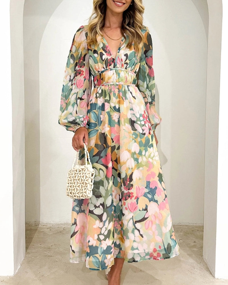 Nora | Lang boho kjole