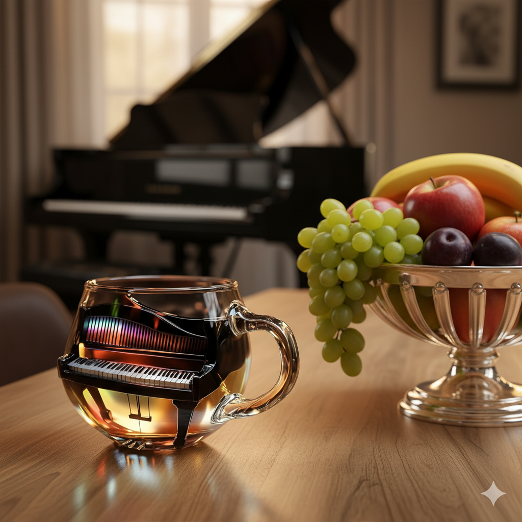 🎵 Drik i Stil med Klaverglas — Skabt til Musikelskere