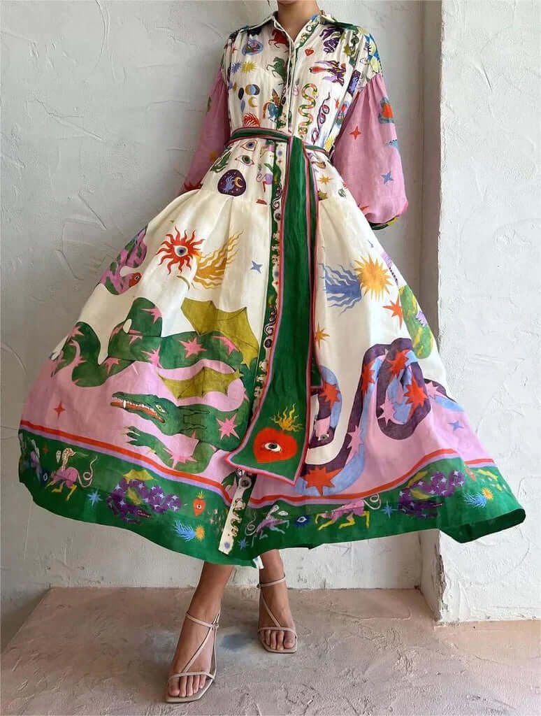 Nora | Elegant Italiensk Maxi Kjole
