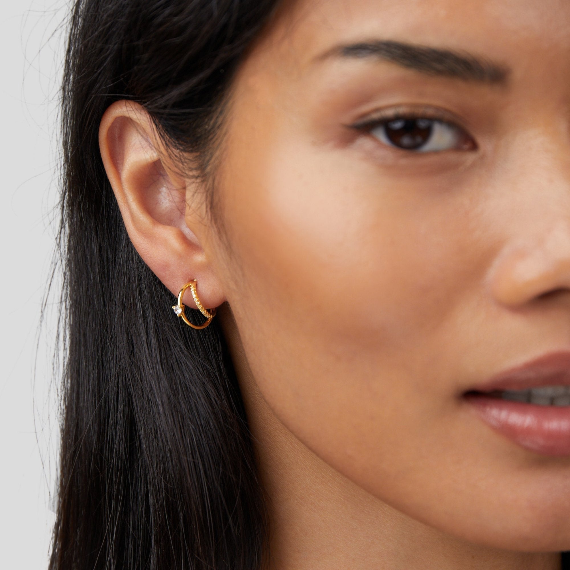 Artie Krystaløreringe | 14k Guld