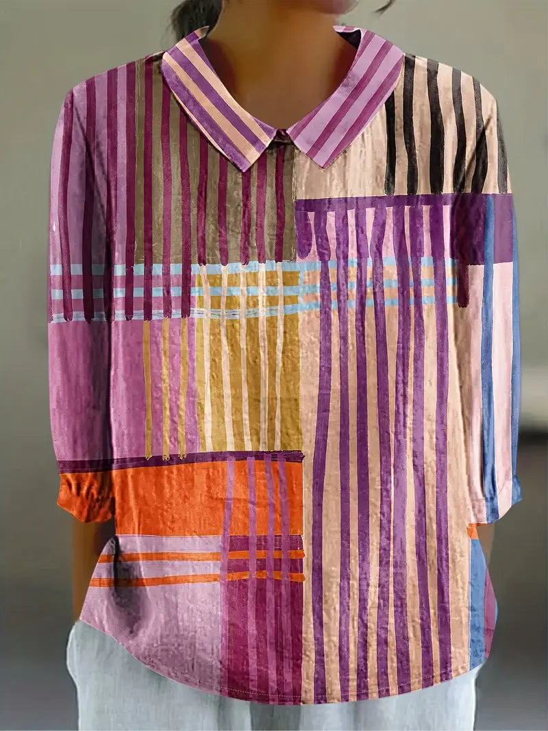 Nora | Farverig og Komfortabel Bluse