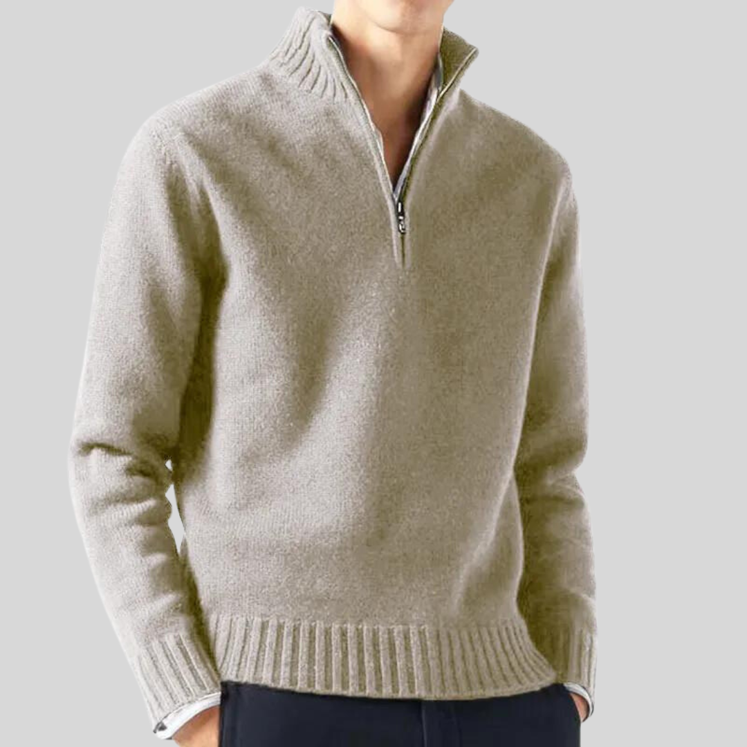 Andreas  | Luksuriøs Halv-Zip Sweater