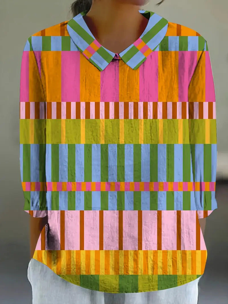 Nora | Farverig og Komfortabel Bluse