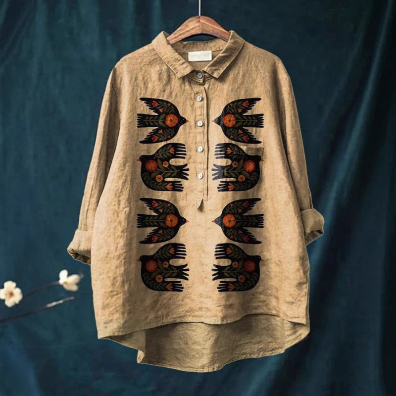 Nora | Stilfuld kunstbluse – føl dig elegant og uimodståelig