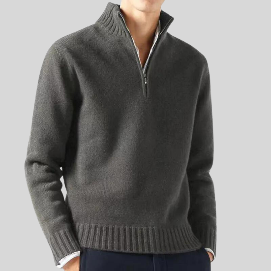 Andreas  | Luksuriøs Halv-Zip Sweater