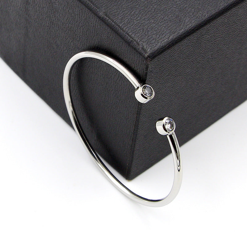 armbånd med dobbelte krystaller | 18k Guld