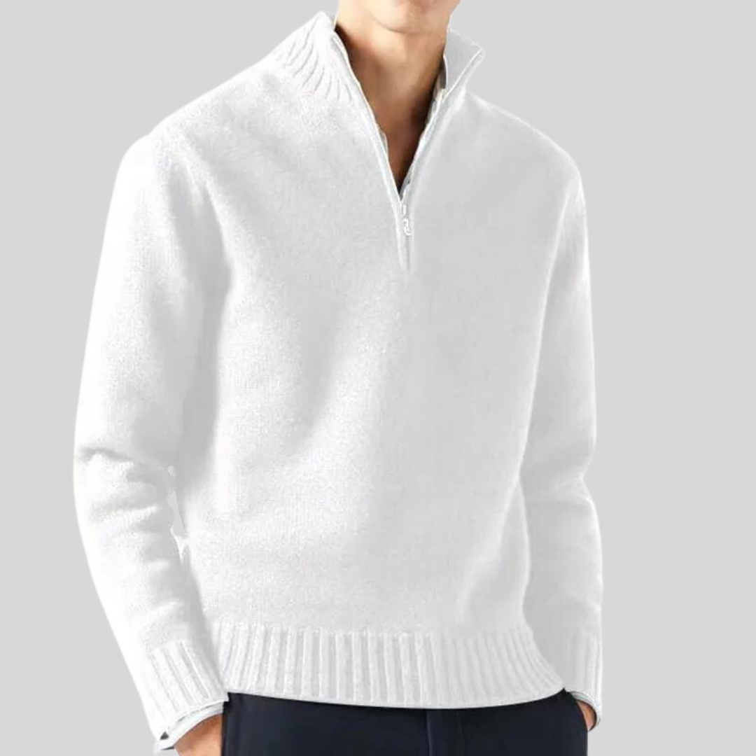 Andreas  | Luksuriøs Halv-Zip Sweater
