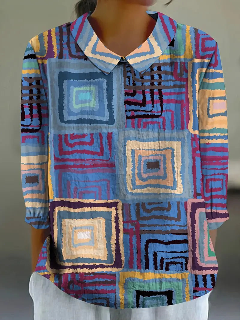 Nora | Farverig og Komfortabel Bluse