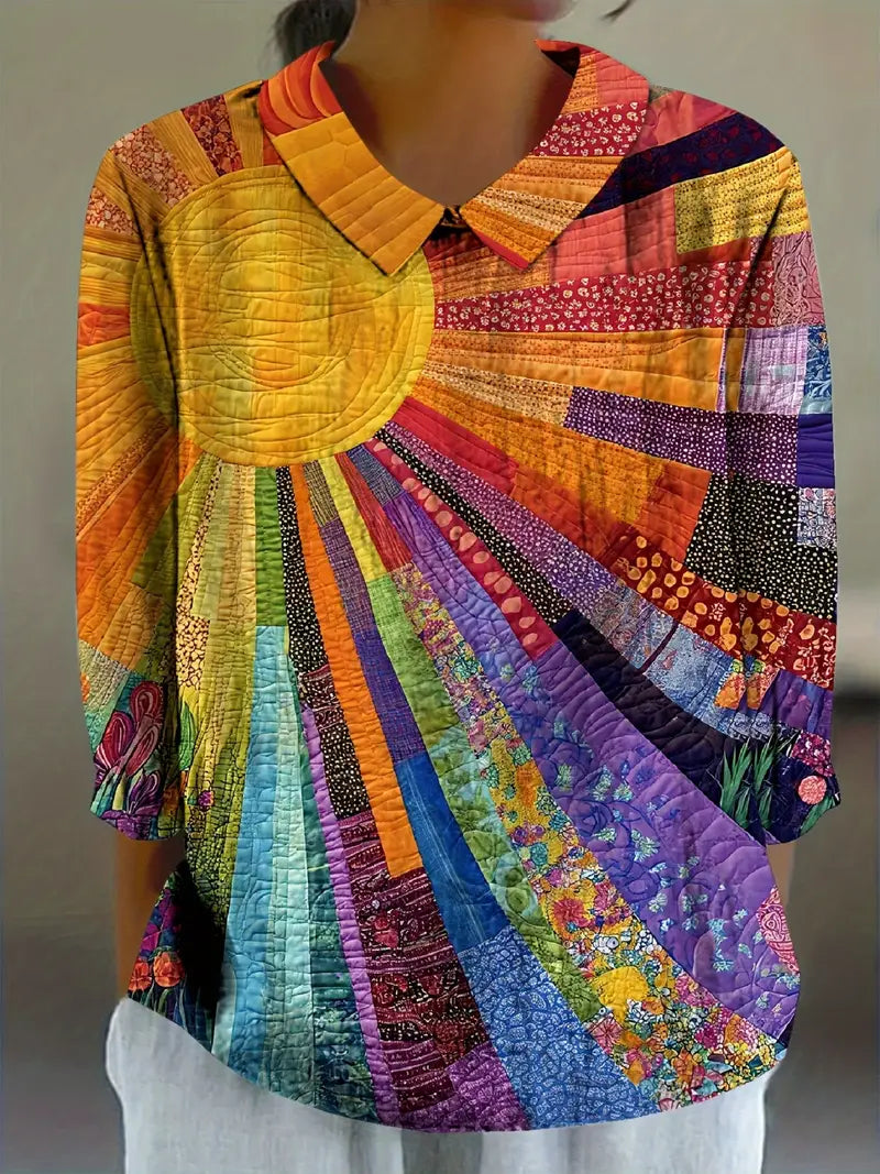 Nora | Farverig og Komfortabel Bluse