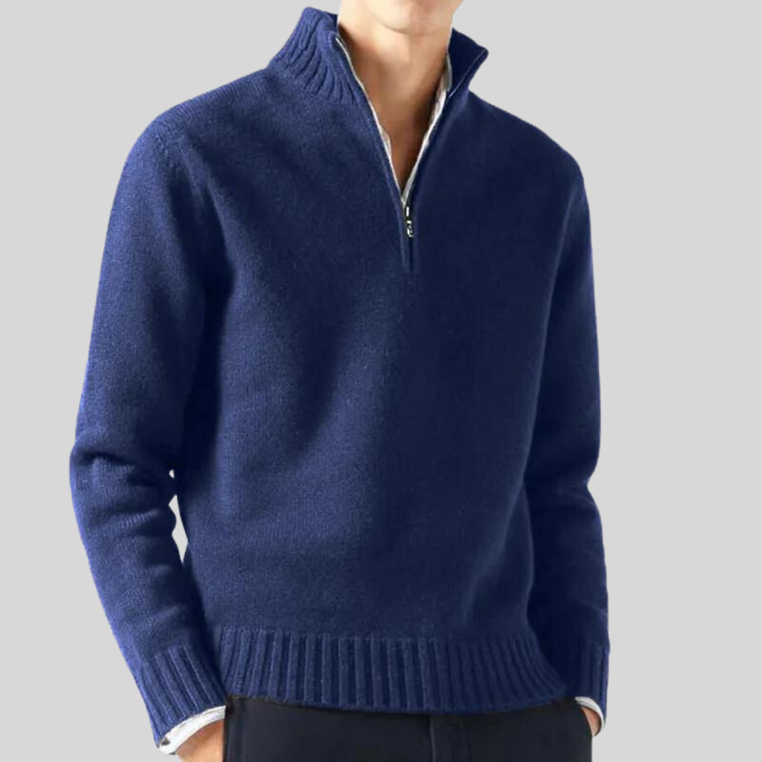 Andreas  | Luksuriøs Halv-Zip Sweater