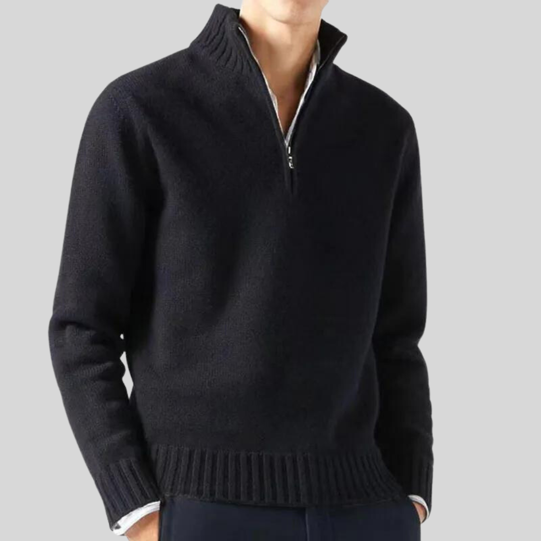 Andreas  | Luksuriøs Halv-Zip Sweater