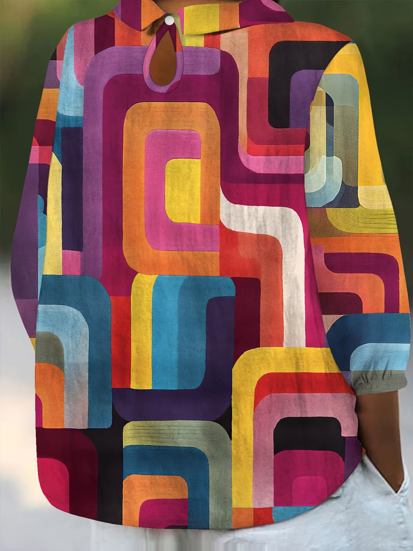 Nora | Farverig og Komfortabel Bluse