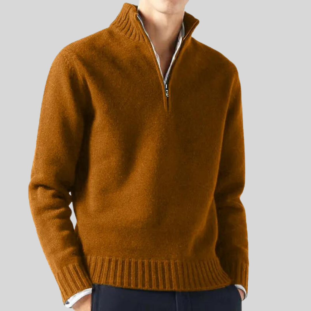 Andreas  | Luksuriøs Halv-Zip Sweater