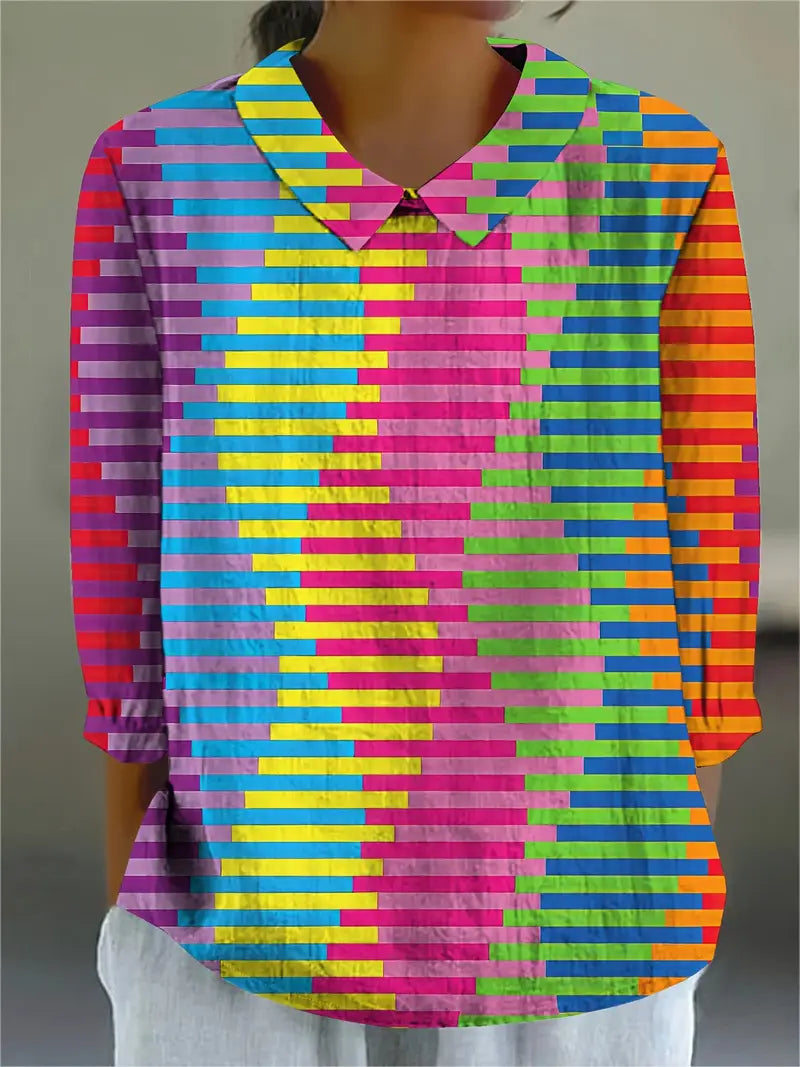 Nora | Farverig og Komfortabel Bluse