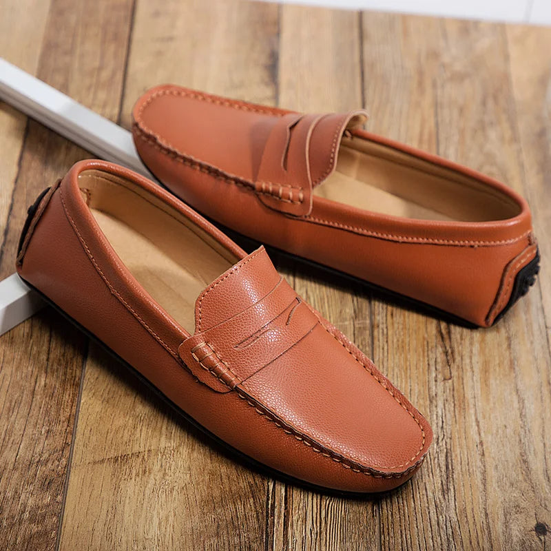 Afslappede Læder Sommer Loafers