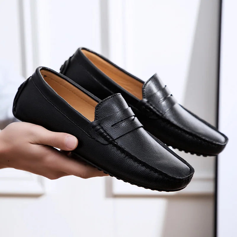 Afslappede Læder Sommer Loafers