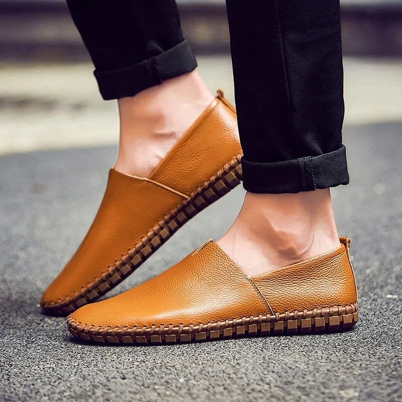 Åndbare Læder Loafers