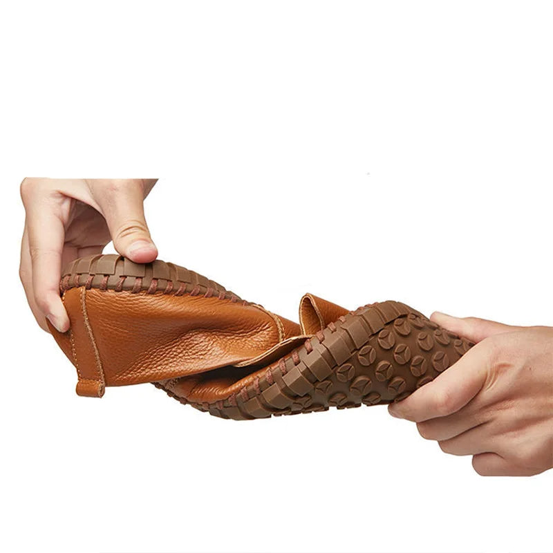 Åndbare Læder Loafers