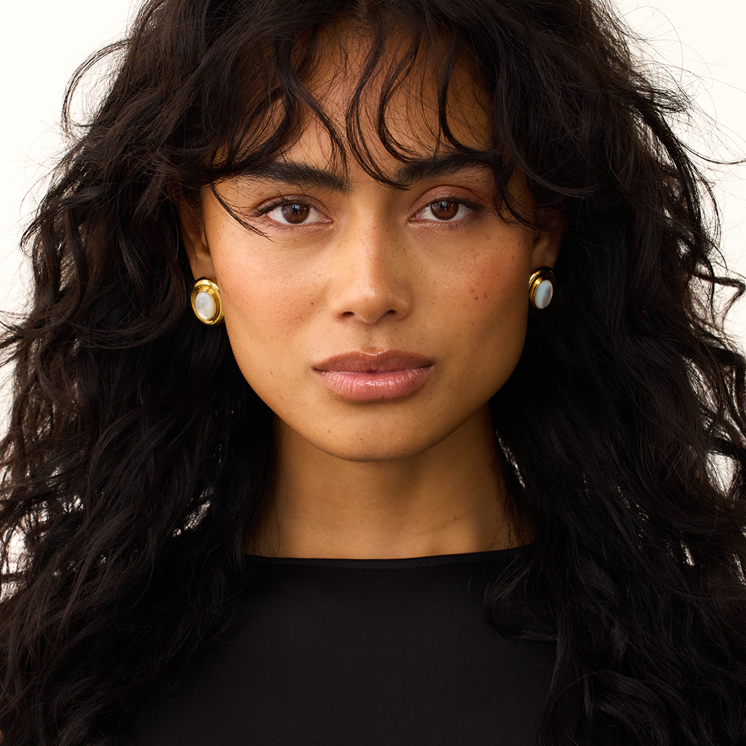 Giselle Perlenøreringe | Guld 14k