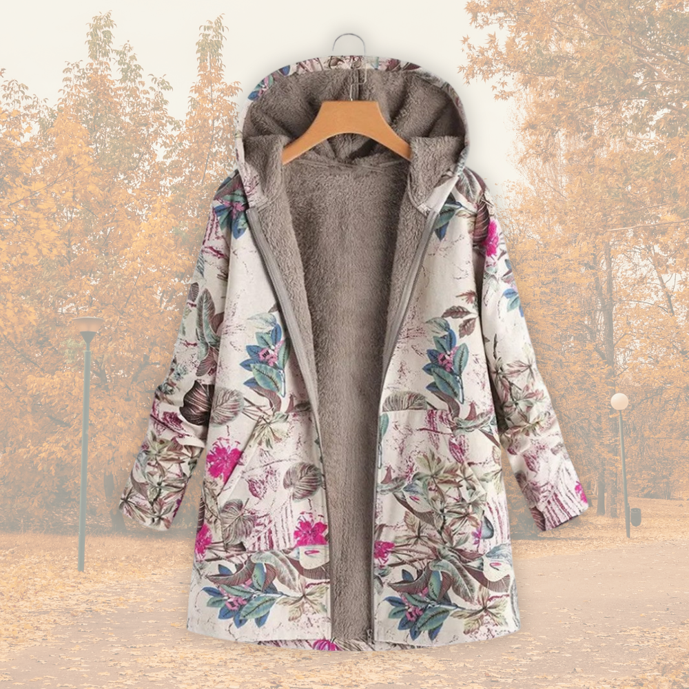 Camellia | Varm Jakke med Fleecefor