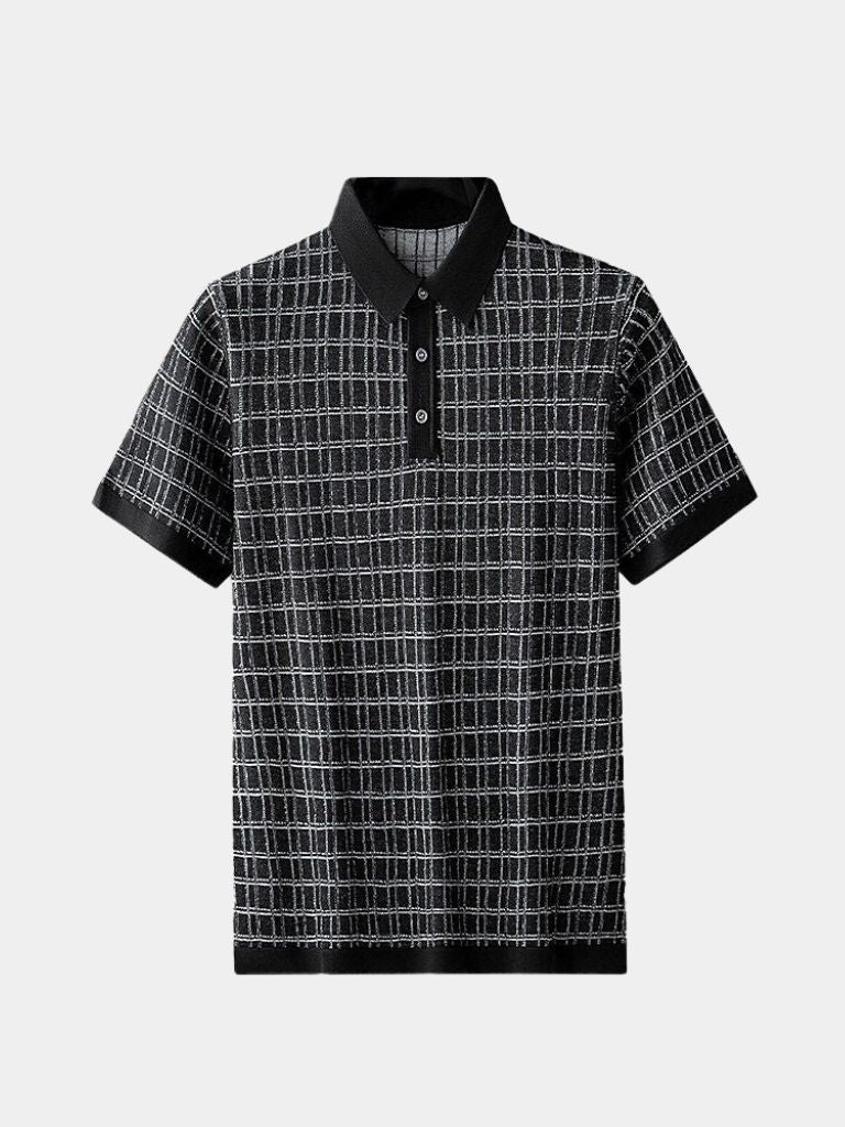 Holger™ | Klassisk Sort Strikpolo