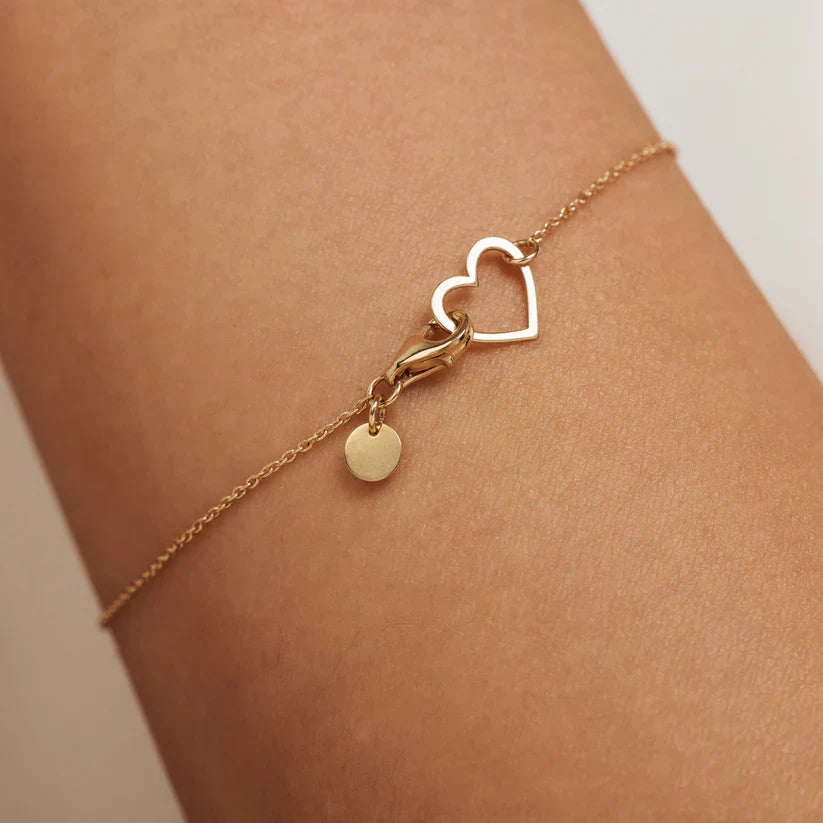 Lilou Coeur Armbånd | Guld 14k