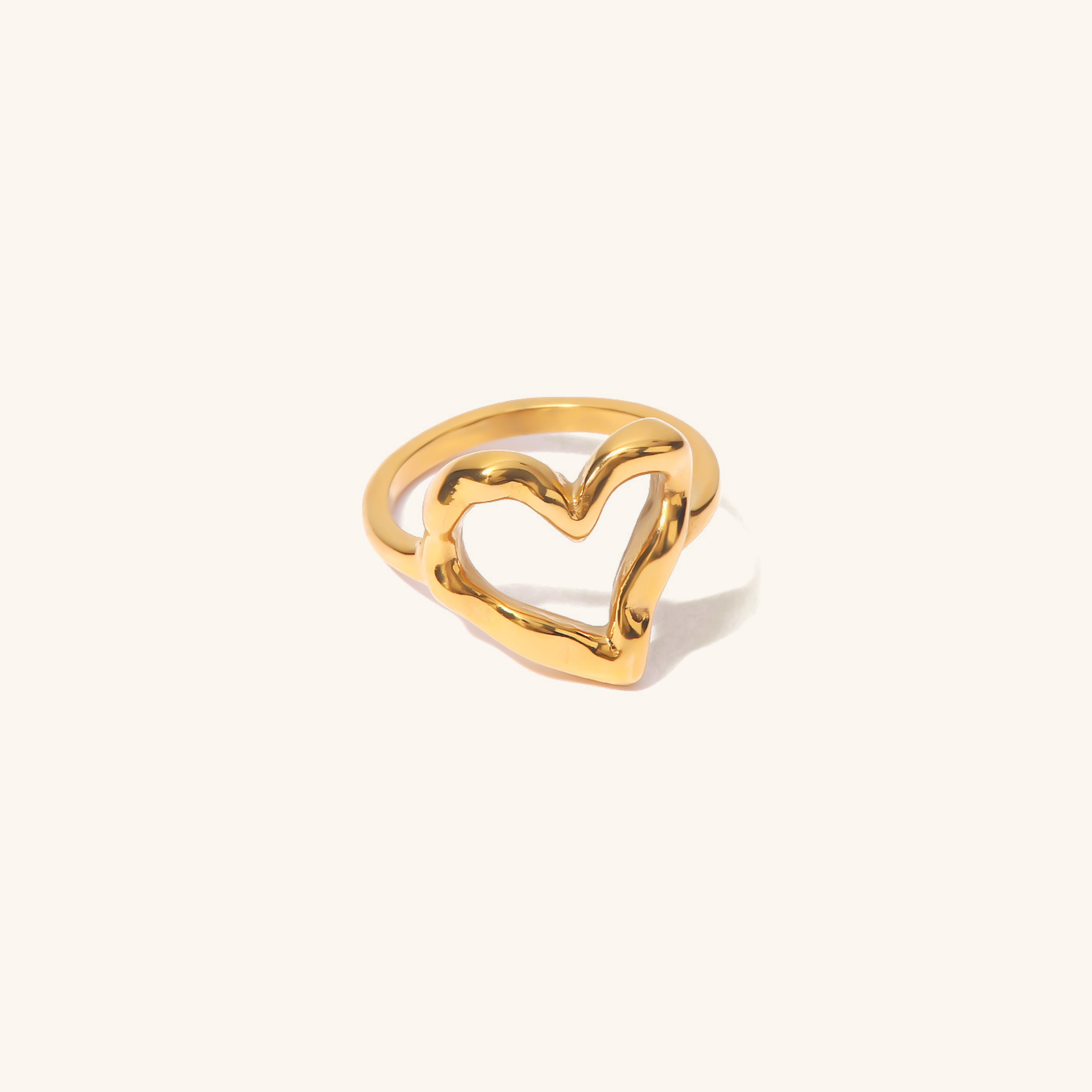 Verity Hjerte Ring | 18k Guld