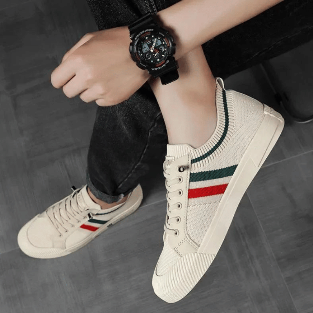 Jon™ | Stribede Sneakers