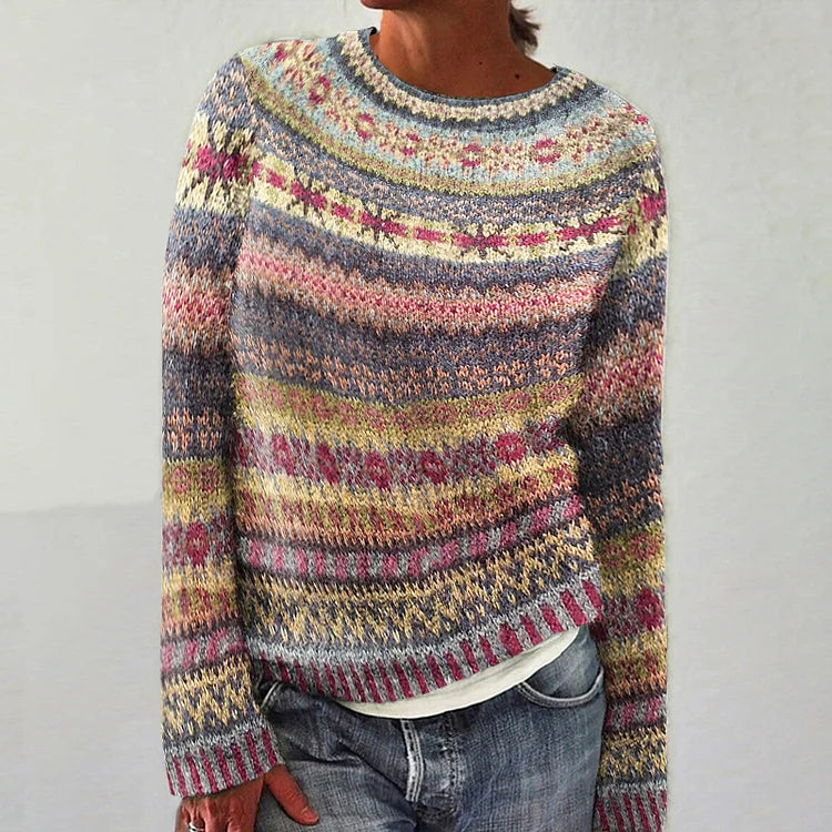 Keira | Vintage Islandstrikpullover