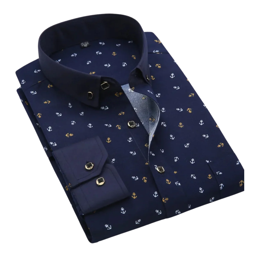 Klaas™ | Nautisk Print Skjorte