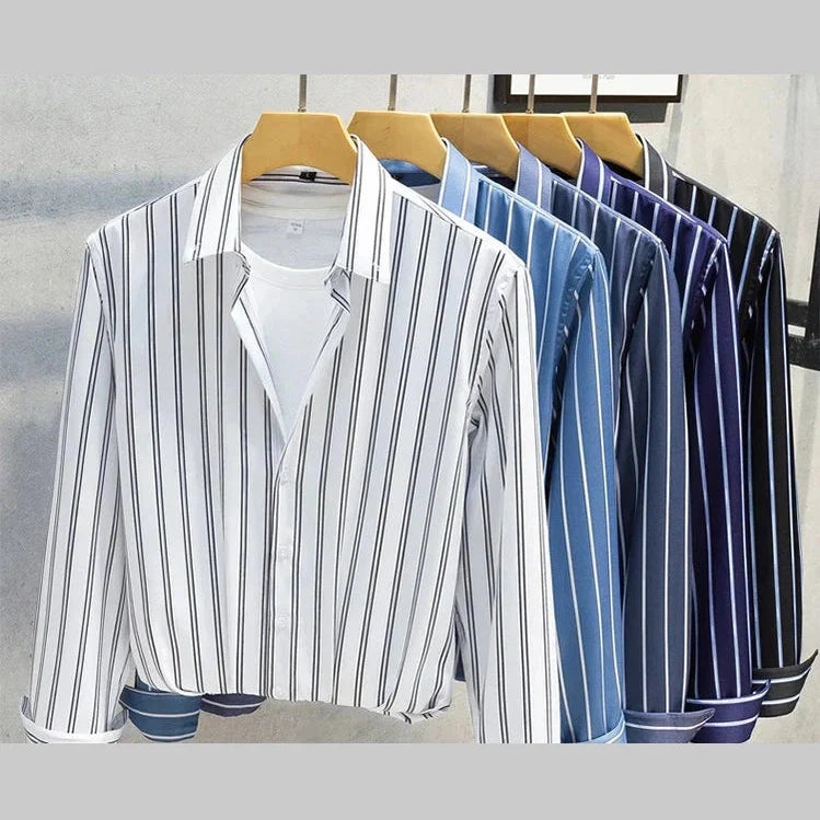 Levi™ | Elegant Stribet Skjorte