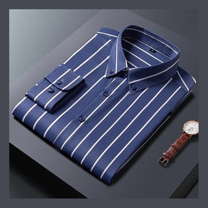 Levi™ | Elegant Stribet Skjorte