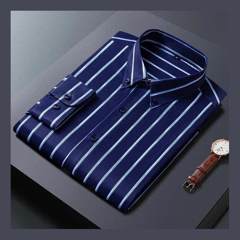 Levi™ | Elegant Stribet Skjorte