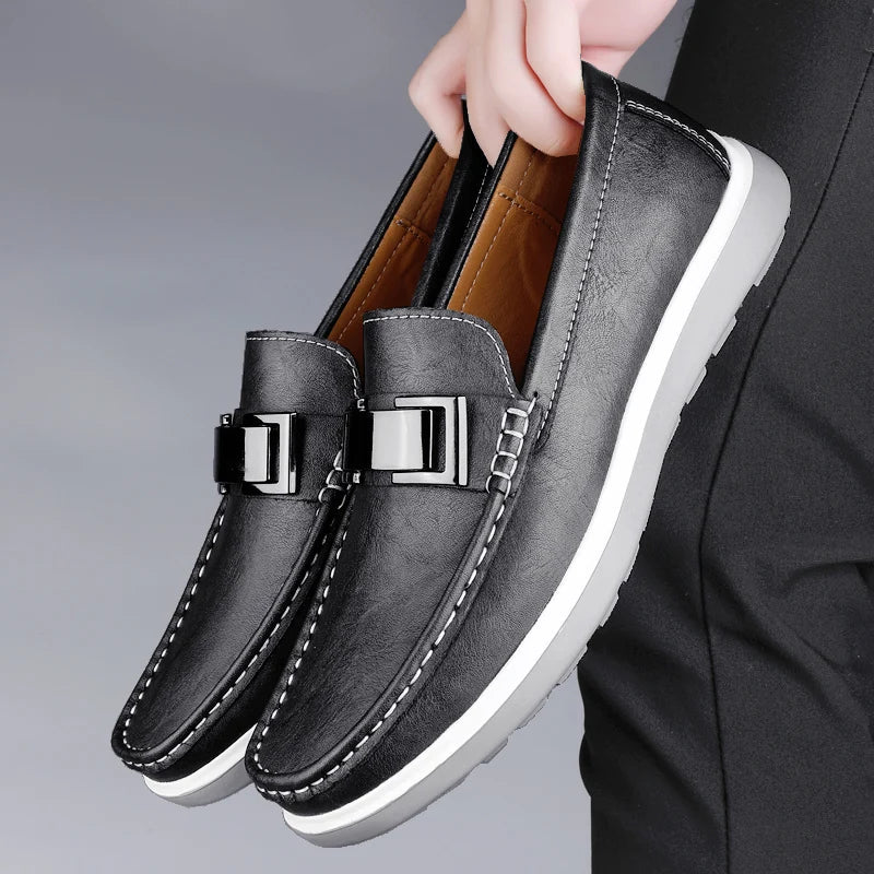 Luksus Læder Loafers