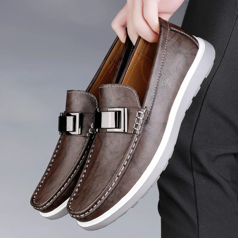 Luksus Læder Loafers