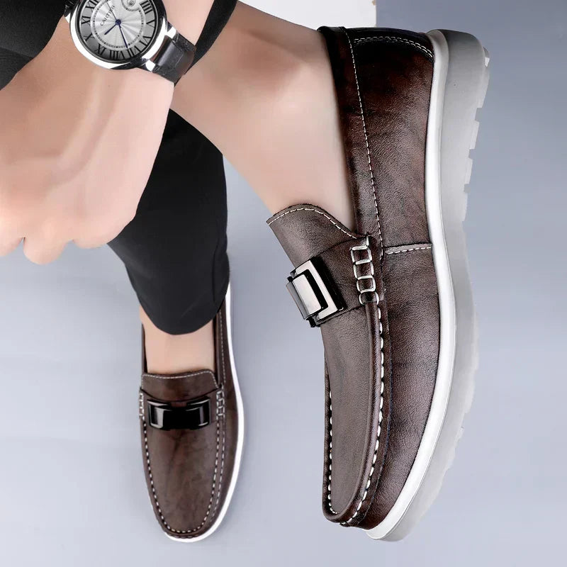 Luksus Læder Loafers