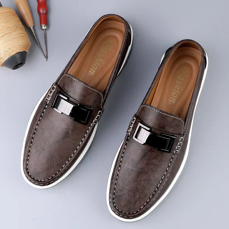 Luksus Læder Loafers
