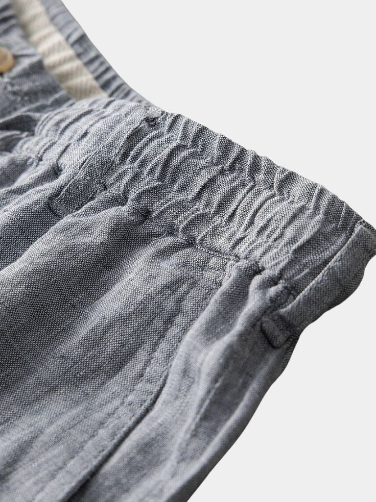 Mikkel™ | Grå Hørshorts Mariner