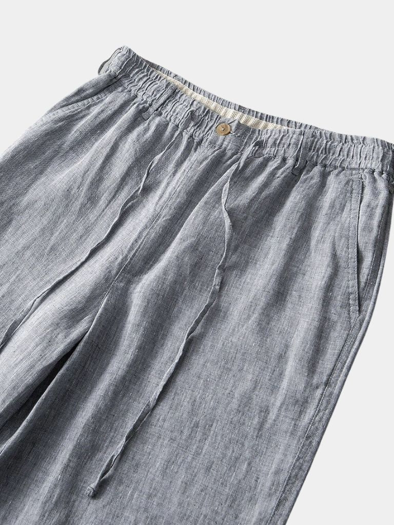 Mikkel™ | Grå Hørshorts Mariner