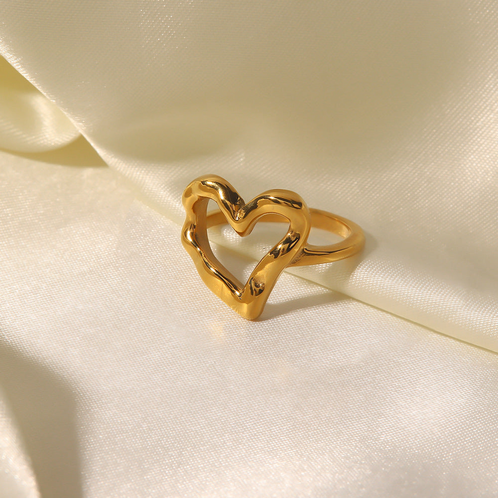 Verity Hjerte Ring | 18k Guld