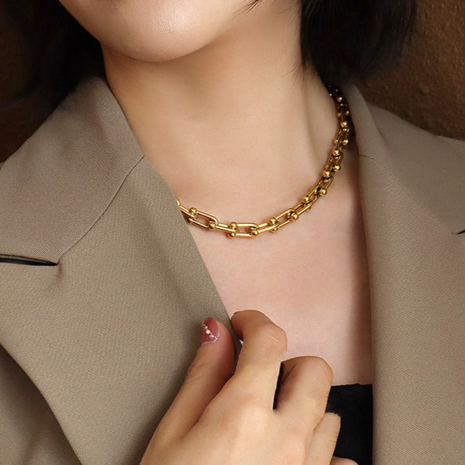 Kaskade Halskæde | 18k Guld