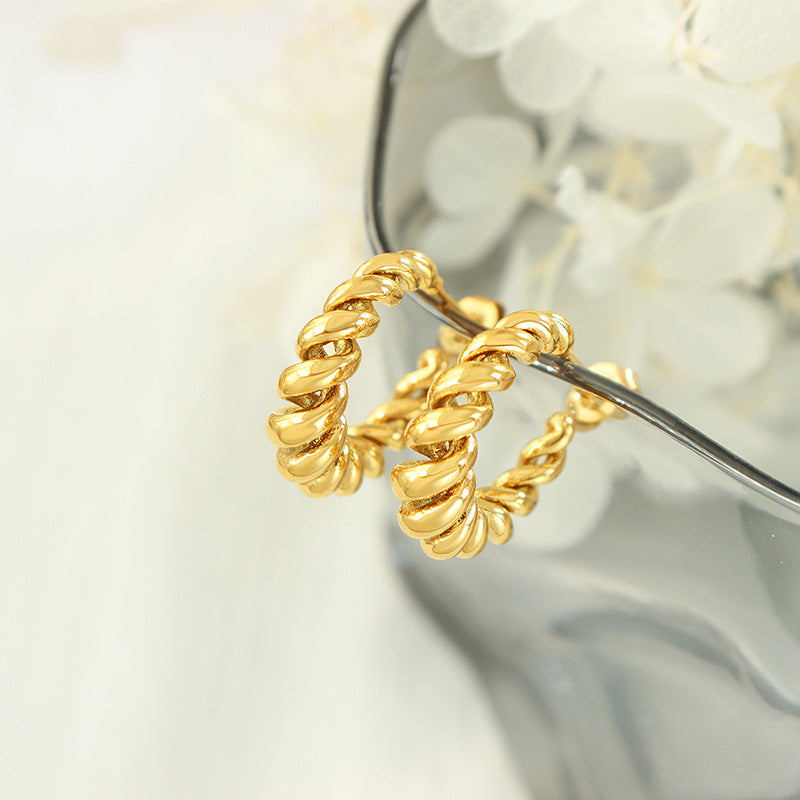 Guldøreringe Aurum Twist | 18k Guld
